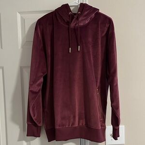 Adidas Velour Magenta Hoodie